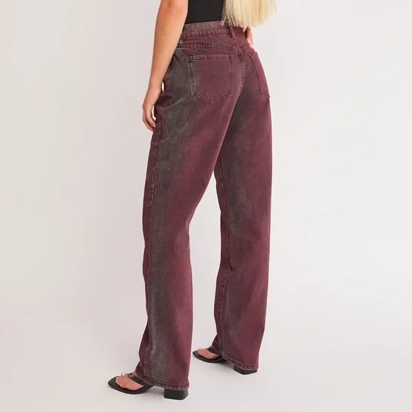 NWOT PTCL JEANS Mid Rise Overdye Non Stretch Straight Leg Jean Women’s SZ 27 - Picture 2 of 11